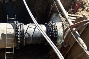 Компания Hawle изготовила муфты MULTIGRIP для ремонта водопровода