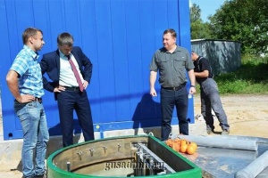 В Гусь-Хрустальном установили современную канализационную насосную станцию