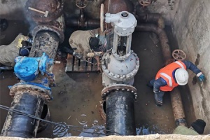 Начался ремонт насосной станции первого подъема РЭУ «Таманский групповой водопровод» ГУП КК «Кубаньводкомплекс»