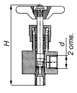 1093-10-0 Клапан трехходовой для присоединения манометров