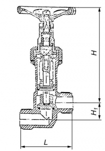 ИТШЛ 491941.002 Клапан невозвратно-запорный проходной сильфонный бессальниковый