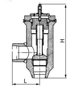 Т-467бсМ Клапан обратный подъемный угловой