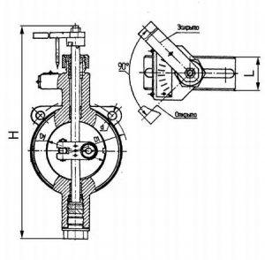 12с-3-4 Клапан затвор регулирующий дисковый