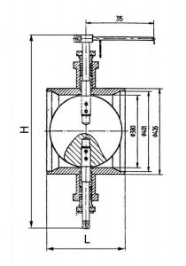12с-1 Клапан регулирующий дисковый поворотная заслонка сальниковый