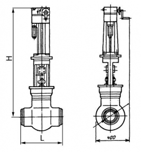 1402-250-Э Задвижка регулирующая клапан шиберный