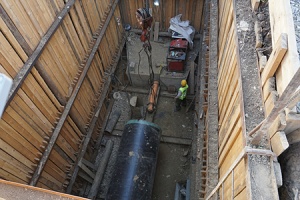 Специалисты «КВС» продолжают строительство водопровода протяженностью 6,5 км