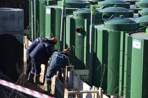 В Новоселово строят канализационно-очистные сооружения в рамках госпрограммы