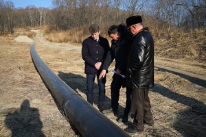 Губернатор Приморского края оценил ход реконструкции водопровода в Фокино