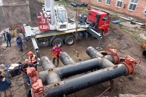 Специалисты «Кубаньводкомплекс» заменили узел всасывающих трубопроводов на насосной станции