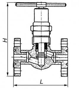 С 21150-015-24, -25, -26 Клапан сальниковый запорный проходной