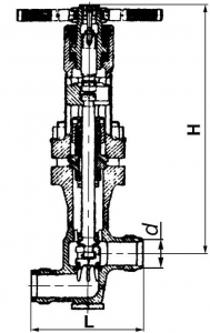 С 26063-01 Клапан запорный сильфонный