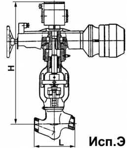 1054-50-Э Клапан запорный сальниковый