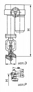 1195-50-Р Клапан дроссельный рычажный