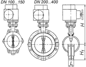 АП4 Затвор поворотный дисковый с неразъемным корпусом и эластомерным вкладышем